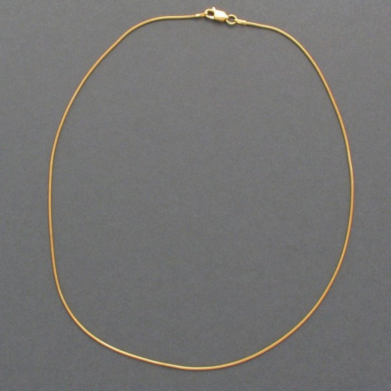 Delicate necklace gold-plated image 1