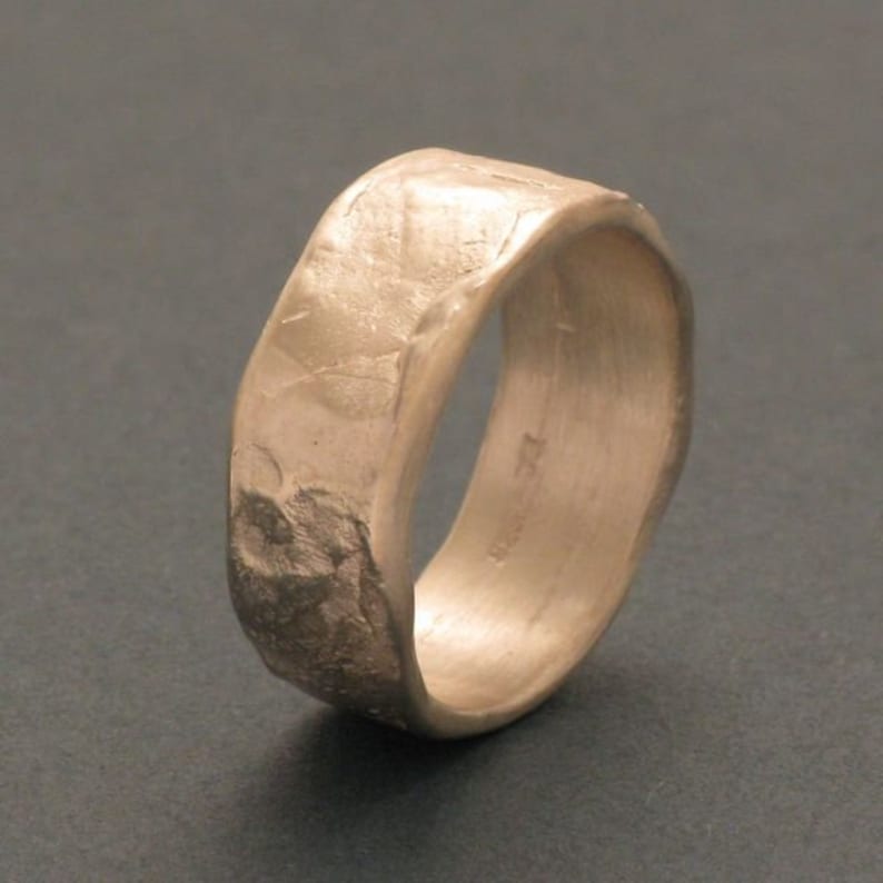 Silver Cast Ring, 0.35 inch, 9 mm image 1