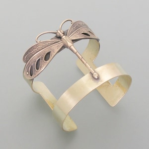 Dragonfly Brass Bangle afbeelding 1