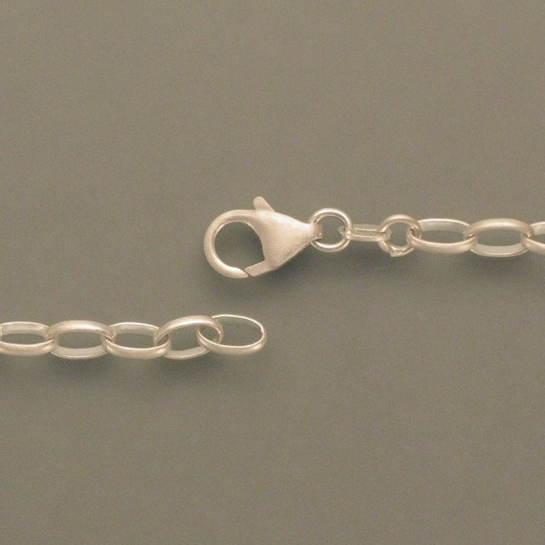 Silver Chain Oval eyelets image 2