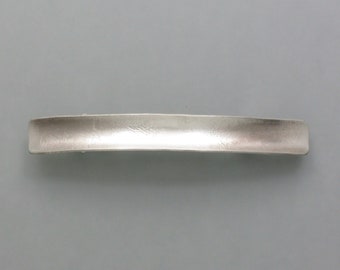 Hair clip nickel silver concave, small