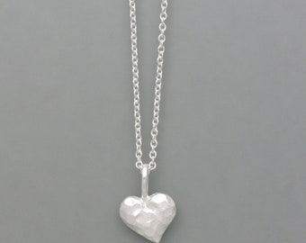 small pendant heart made of 925 silver