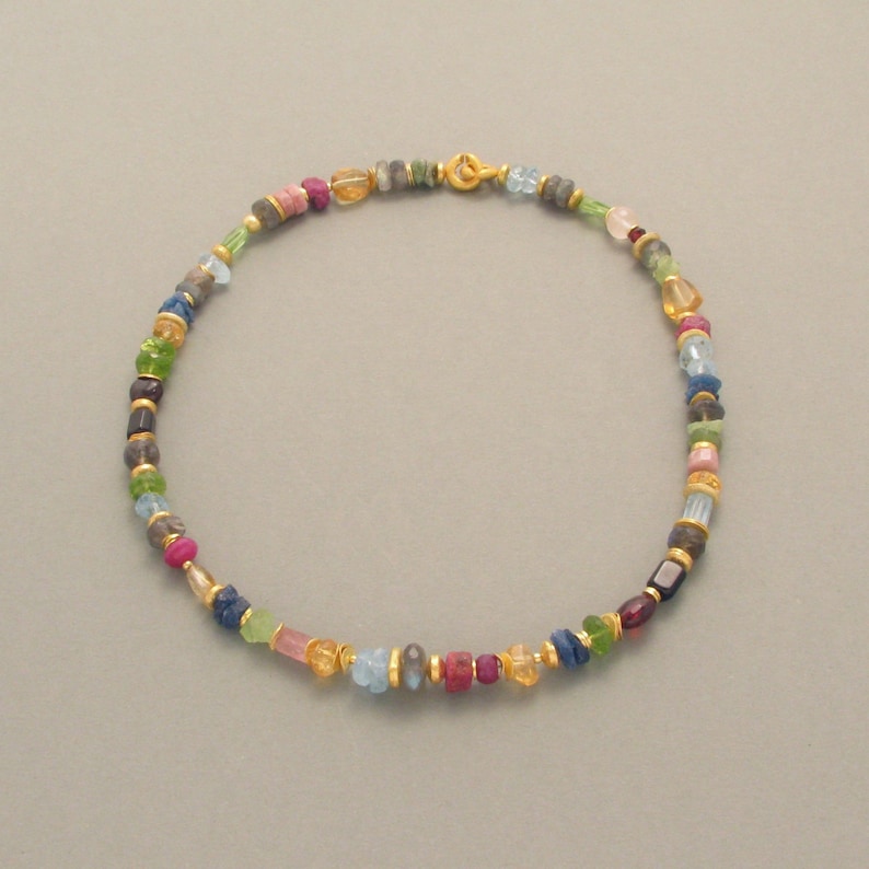 Colorful Baroque Gemstone Necklace image 2
