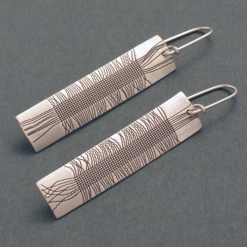 Fabric Hanging Earrings image 3