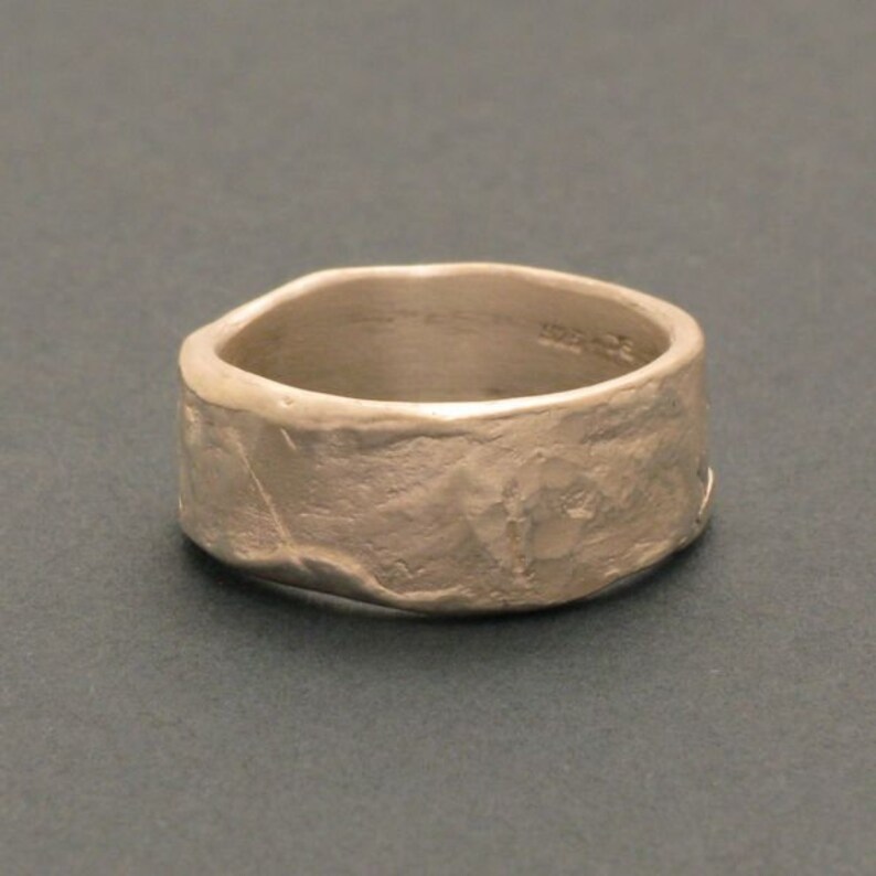 Silver Cast Ring, 0.35 inch, 9 mm image 2