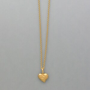 small pendant heart made of 925 gold plated silver image 3