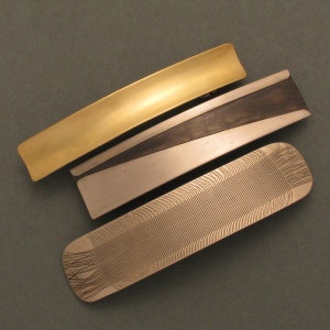 Convex Brass Hair Clip image 4