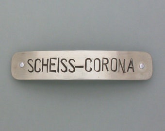 Haarspange Scheiß-Corona