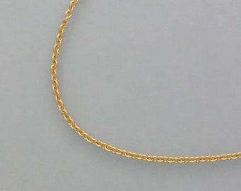 gold-plated eyelet chain in length of 30 cm