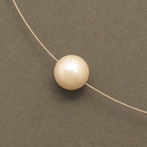 Silver Circlet with Pearl Pendant image 1