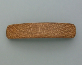 Wooden hair clip with annual rings