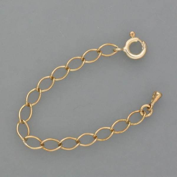 Extension chain gold-plated silver