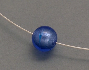 Kette Mit Muranoglas-kugel, Blau