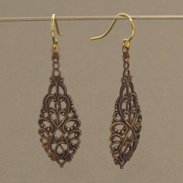 Boucles d'oreilles vintage, gouttes