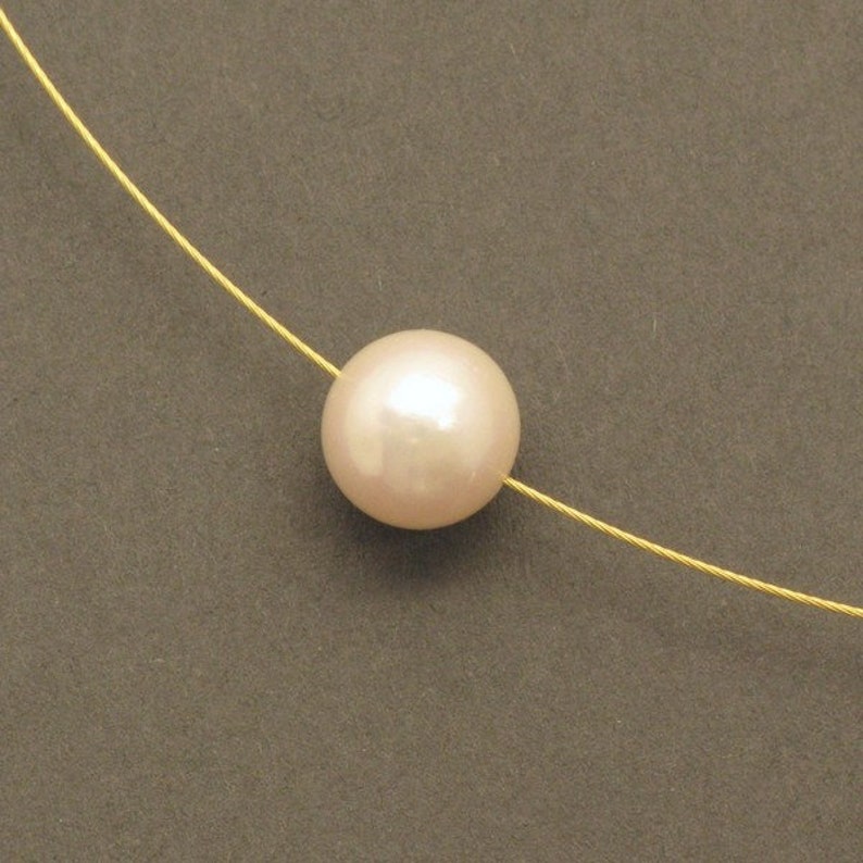 Gilded Circlet with Pearl Pendant image 1