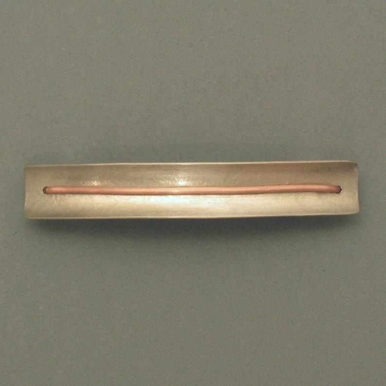 Copper Wire German Silver Hair Clip image 1