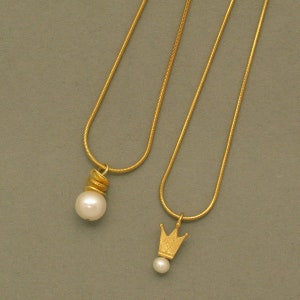 Delicate necklace gold-plated image 3