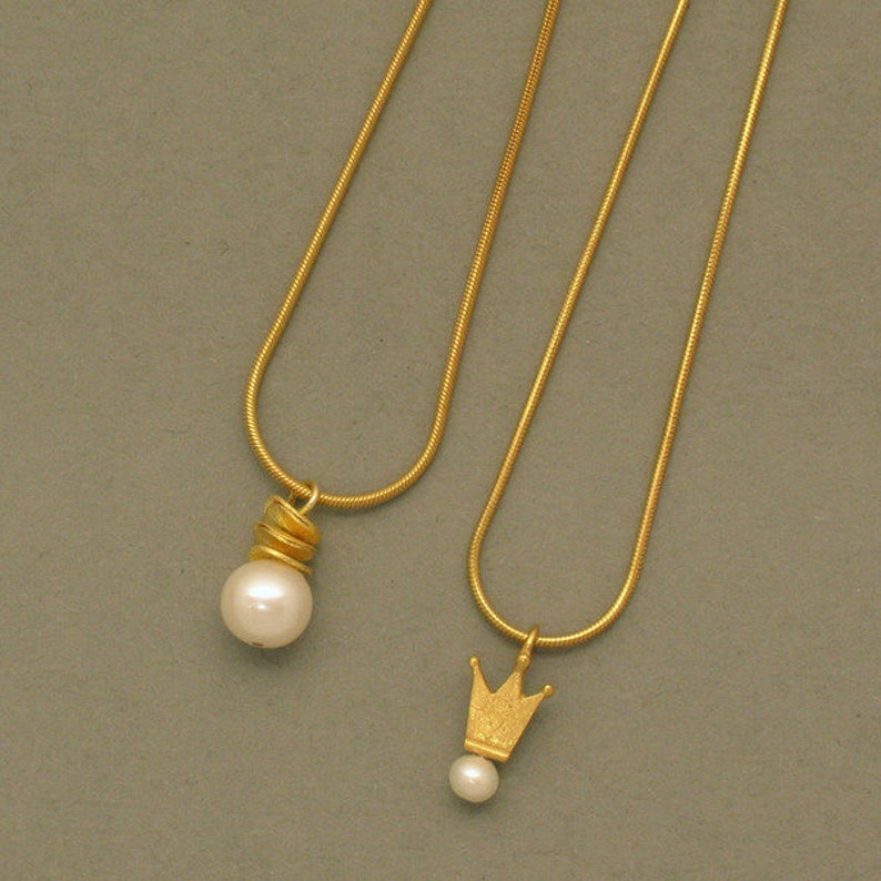 Delicate necklace gold-plated image 3
