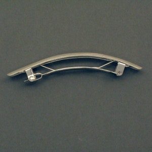 Silver Barrette, convex image 3