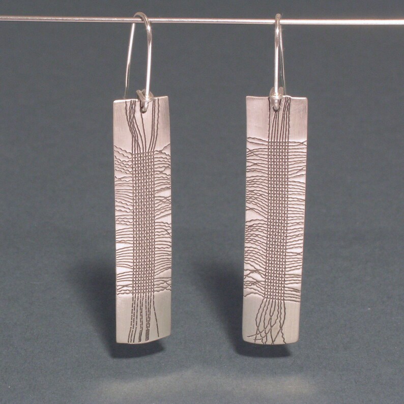 Fabric Hanging Earrings image 2