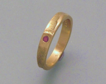 Gold Casting Ring with Ruby