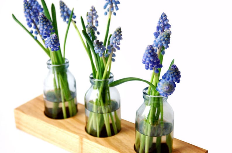 Milchkanne aus Kirsche, Blumenvase, Vase,Holz Bild 1