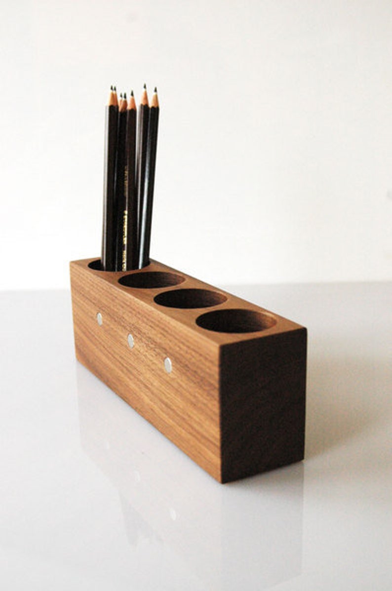 Pen Holder With Paper Holder Etsy