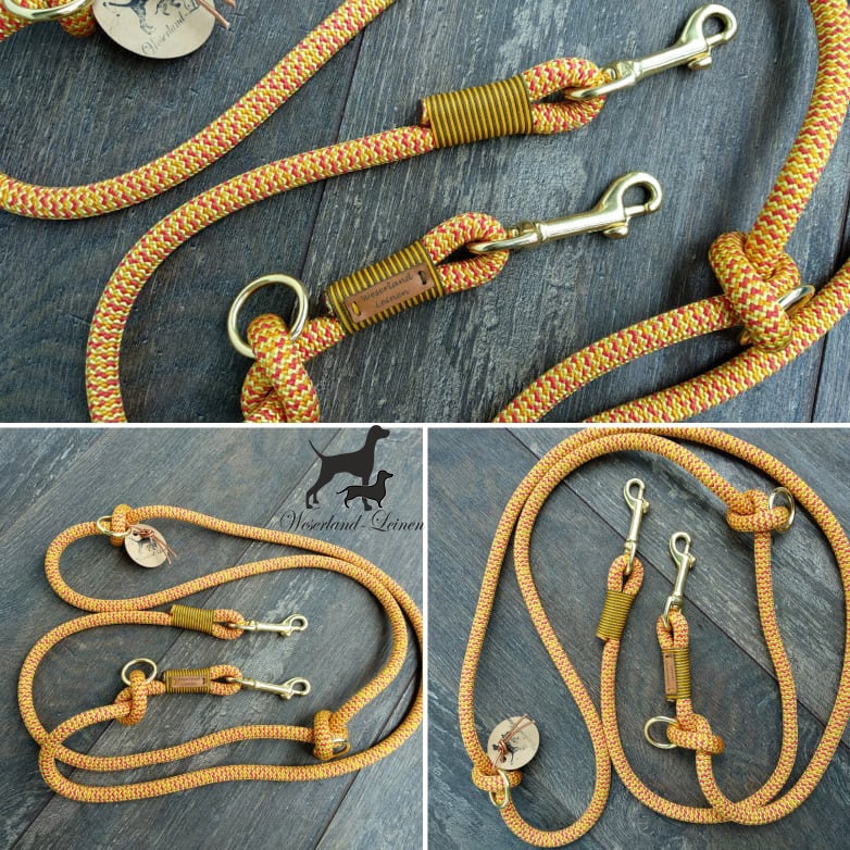 Dog Leash Multiorange/brownyellow Etsy Hong Kong