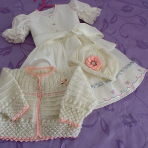 Christened Children&#39;s Dirndl M. Jacket & Cap Gr. 68/74 No. 116