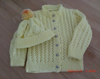Girls' jacket with cap size 116/122