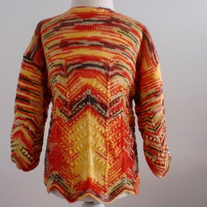 Girl&#39;s sweater with kimono sleeves 122/128, No. 2