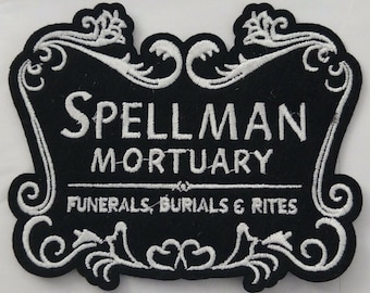 Spellman Mortuary Iron-On Patch The Chilling Adventures of Sabrina Archie Comics