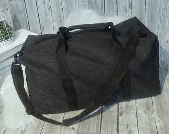 Sport-/Reisetasche XL (Farbbeispiel anthrazit) aus Leinenoptik Canvas, Freizeittasche, Urlaubstasche in vielen Farben