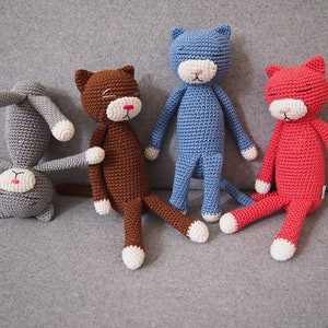 Cat to cuddle, crocheted and very playful