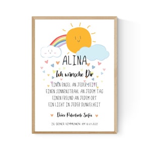 Kommunionsbrief Geschenk zur Kommunion Jugendweihe Firmung persönliches Geschenk Patenkind