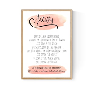Geschenk zur Konfirmation Konfirmationsgeschenk Kommunion Jugendweihe Firmung