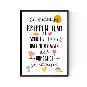 Abschiedsgeschenk Krippe Kita Team Erzieherin Geschenk Danke