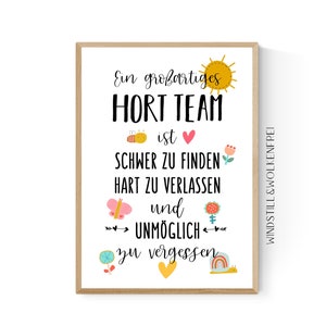 Abschiedsgeschenk Geschenk Hort Mittagsbetreuung Betreuung Betreuungsteam