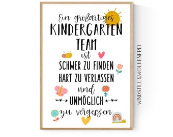 Farewell gift for the kindergarten team. Gift for saying goodbye to the kindergarten team.