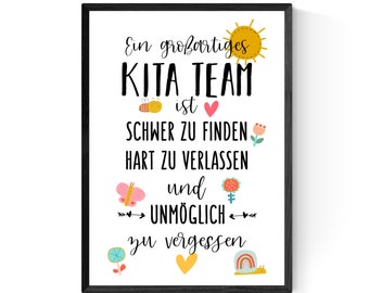 Farewell gift for kindergarten/daycare team, thank you gift for the teacher