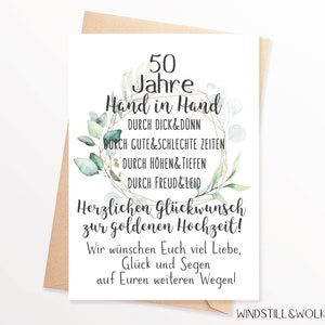 Karte Goldene Hochzeit Wünsche zur Goldenen Hochzeit