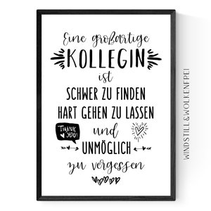 Abschiedsgeschenk Kollegin Arbeitskollegin Verabschiedung Ruhestand Rente Geschenk Poster Bild