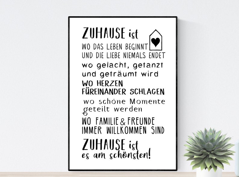 Christmas gift gift friends girlfriend poster home family gift moving house wishes for moving in image 1