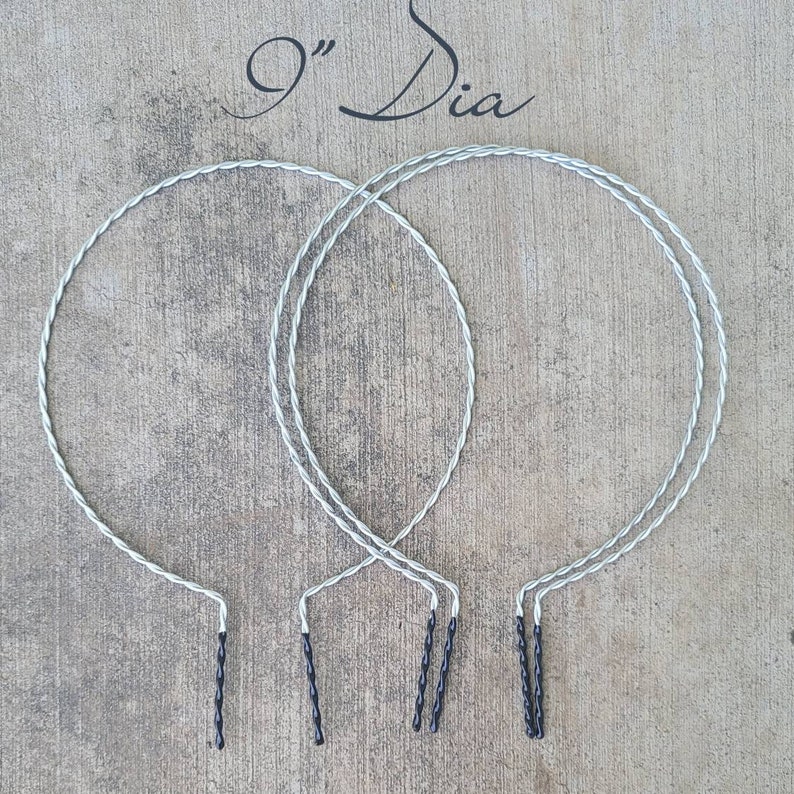Set of 3, (9in dia x 14in) large round trellis for indoor house plants, hoyas, pothos, monsteras, climbing plants, plant support,m image 2