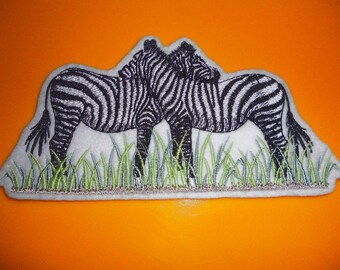 Applikation großes Zebra Aufnäher Applikation großes Zebra Aufnäher