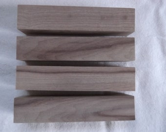 Hickory-Holz, 4-er-Set Pen-Blanks, oder Kantel, Holzrohlinge für Drechsler, Schreibgeräteherstellung, Schmuckbau