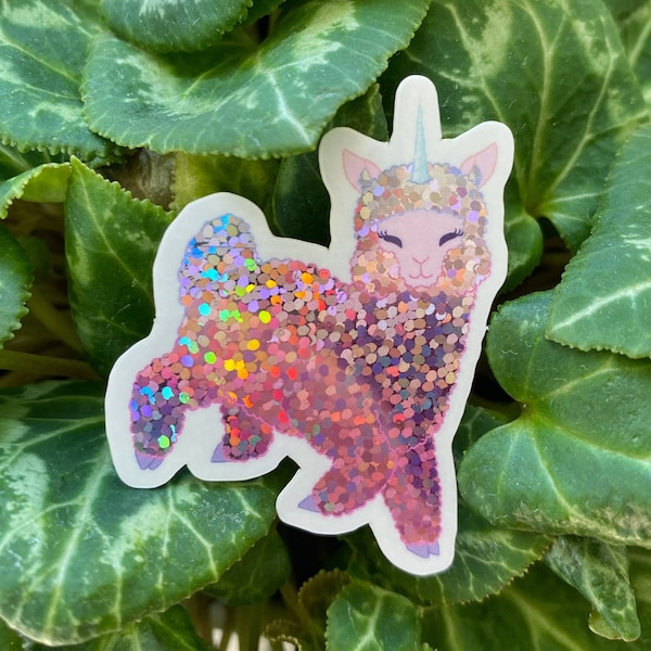 Sparkle Llamacorn Sticker!