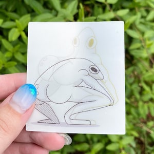 Twerking Frosch- Lenticular Sticker