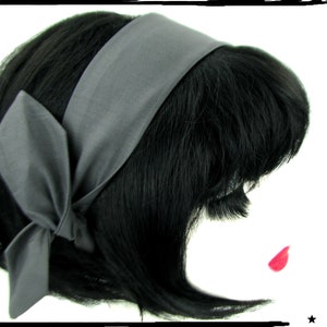 Draht Haarband UNI verschiedene Farben zur Auswahl rockabilly retro pin up fifties Grau