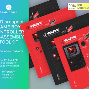 Download Dr Disrespect_GAME BOY, Game Console Teardown Template, Disassemble Game Controller Drawings